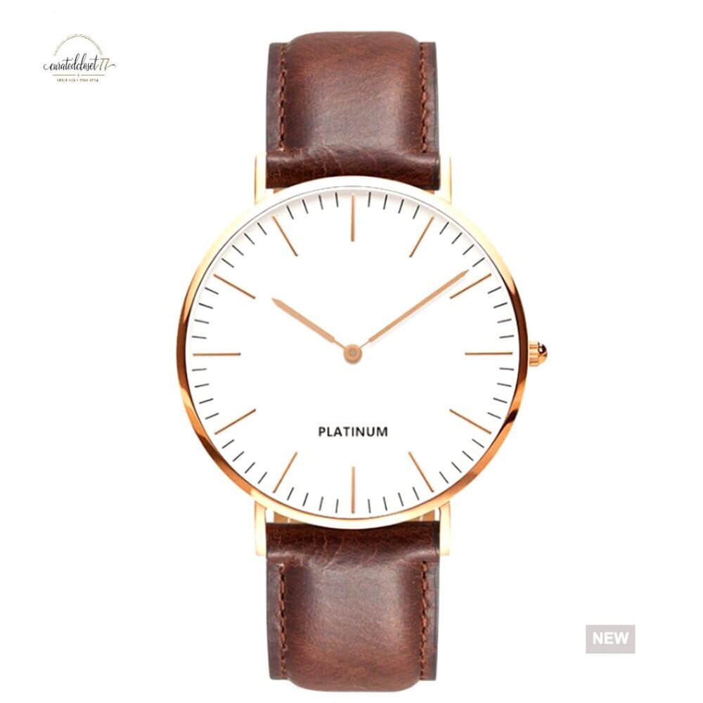 Ultra Slim Minimalist Analog Quartz Watch Classic Elegant Fashion Men's